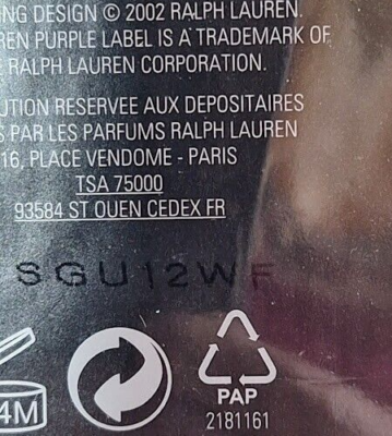 ❤️PURPLE LABEL Ralph Lauren 4.2oz 125 ml.Men's Eau de Toilette