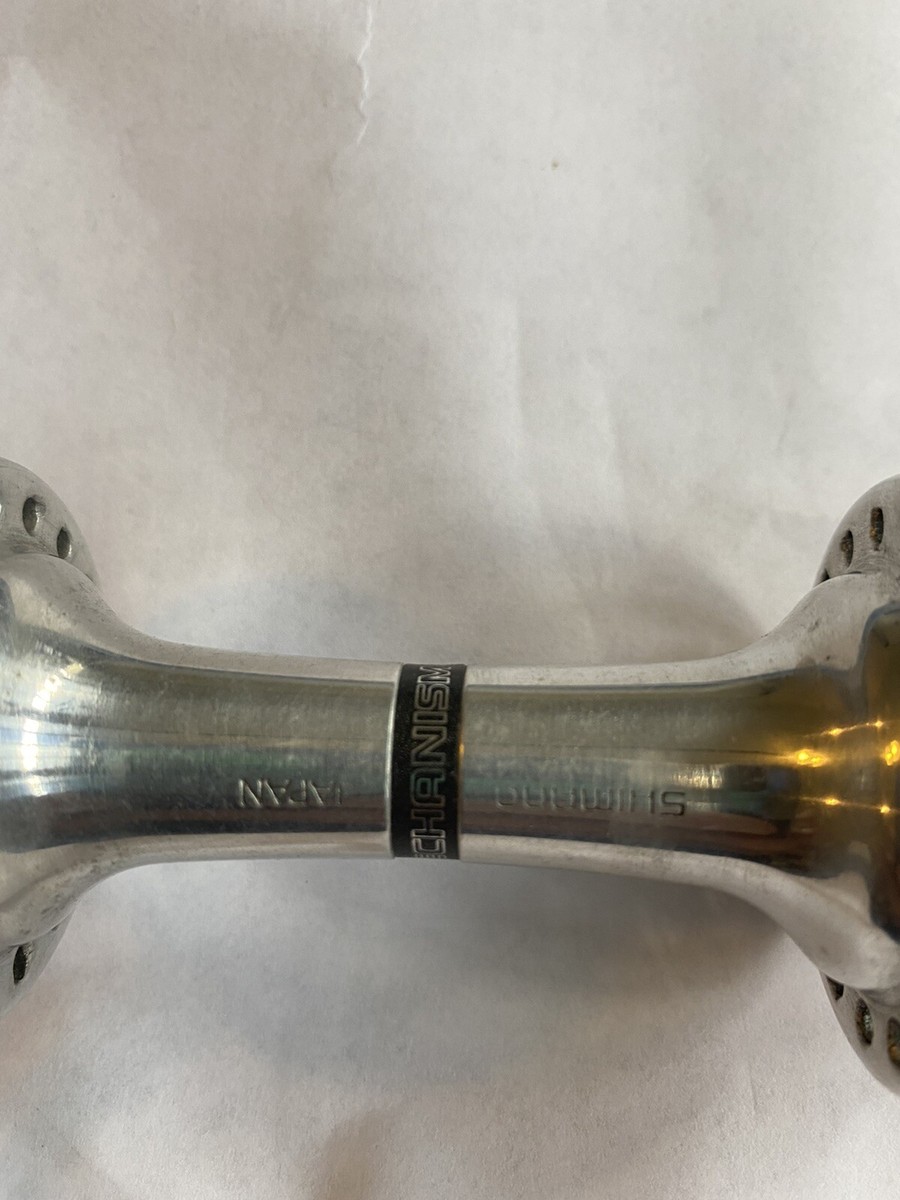 Moyeu Avant Shimano 600 HB-6207 – Vintage Japon, 36 Trous, Route, QR, Argent