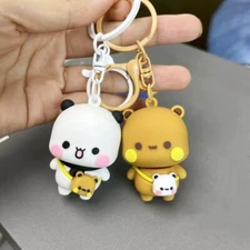 MITAO Panda Sweet Cute Bubu and Dudu A pair of keychains Figure Couple Gift