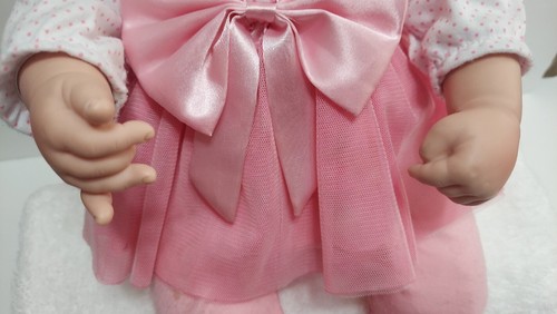 Adora 18" Baby Doll Blonde Blue Eyes Pink Outfit Vinyl & Cloth Baby Doll - Picture 7 of 10