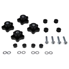 4X Window Knob Kit 6681614 6675545 For Bobcat 751 753 763 773 863 864 873 883