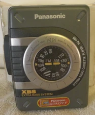 Panasonic RQ-V65 Stereo FM/AM/Cassette Player w/ Belt Clip - ONLY RADIO WORKS