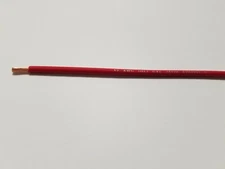 RED GXL 12 AWG AUTOMOTIVE WIRE WITH LEGEND PRINT HIGH TEMP  COPPER USA 25'