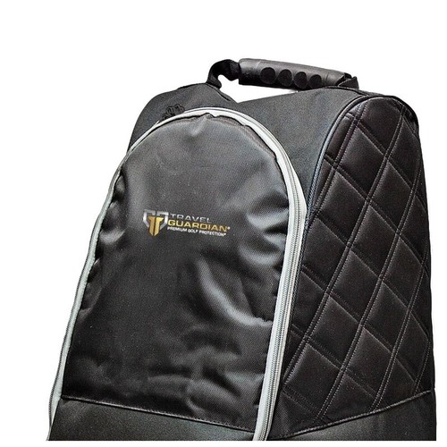 Deluxe Wheeled Golf Travel Bag W/ Padded Cover Club Protection & Storage Nylon - Picture 7 of 8