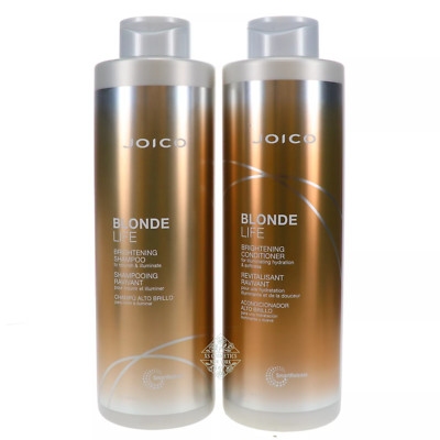 JOICO BLONDE LIFE Brightening Shampoo & Conditioner 33.8oz LITER DUO SET