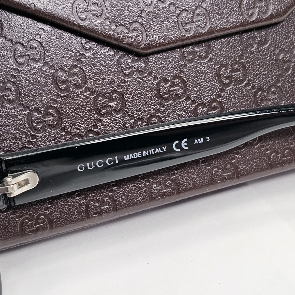 Gucci Sunglasses 2011 Vintage Monogram Black Square GG 3207/S D28H