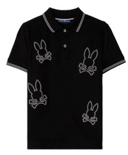 PSYCHO BUNNY POLO KIDS B0K284B200 BLK