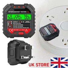 Digital Socket Circuit Tester AC 48 - 250V Outlet Tester Fault Checker UK Plug