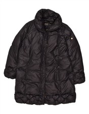 Krizia Womens Padded Coat Uk 22 3xl Black Tw05