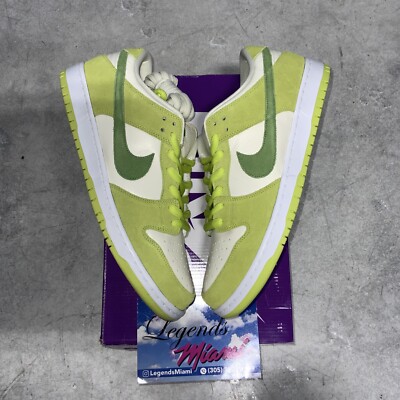 Nike SB Dunk Low Pro Sour Green Apple Sz 14 100% Authentic