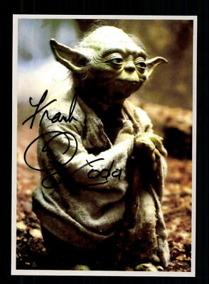 Frank Oz Autogrammkarte Bekannt als Yoda aus Star Wars