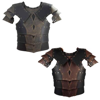 Mittelalter Brustpanzer PU Leder Ritter Kostüm