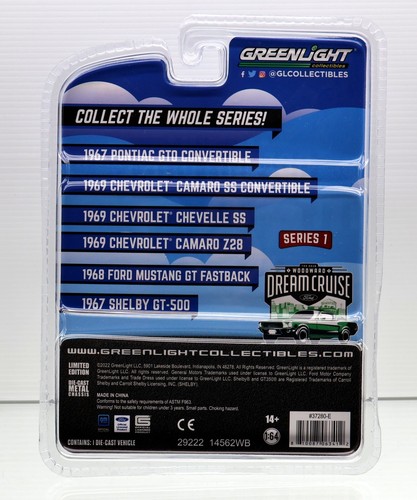 Greenlight 1:64 Green 1968 Mustang GT Fastback Woodward Dream Cruise Diecast Car - Picture 5 of 6