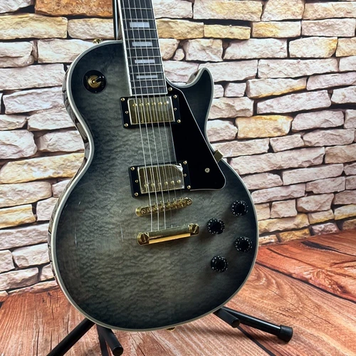 H Black burst Custom Shop Electric Guitar gold color hardware bone nut in stock