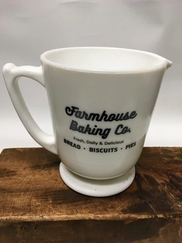 Milk Glass White XL Measuring Cup FARMHOUSE Baking - 4 Cups - NEW Vintage Style
