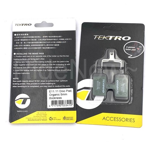 2Pr TEKTRO E11.11 Brake pads 5mm Thickness for Rotor 2.3mm thick,HD-E395,HD-T390 - Picture 5 of 6