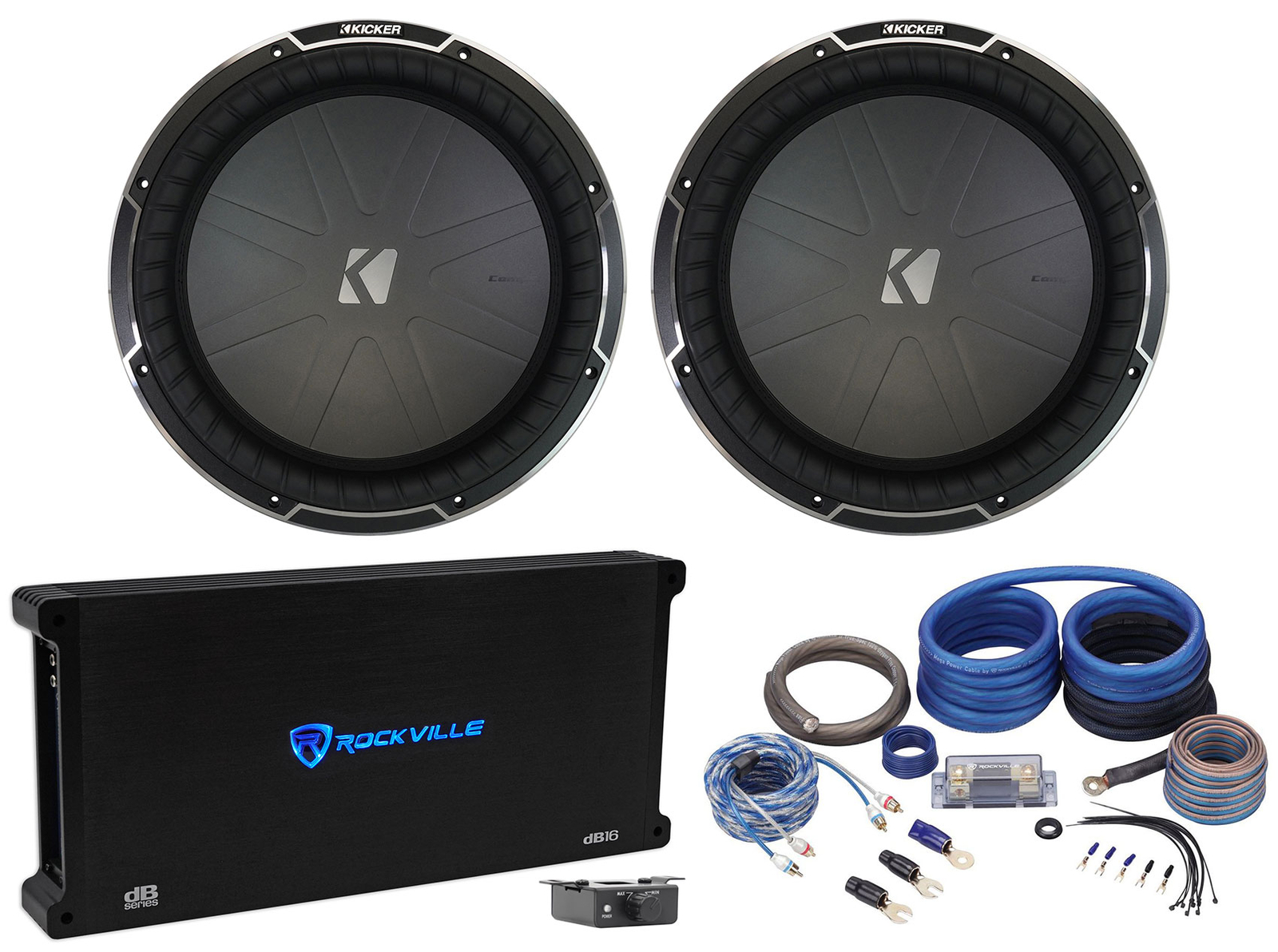 2 Kicker 42CWQ152 850 Вт RMS CompQ 12 сабвуферов моноусилитель Комплект усилителей CWQ152 171790₽