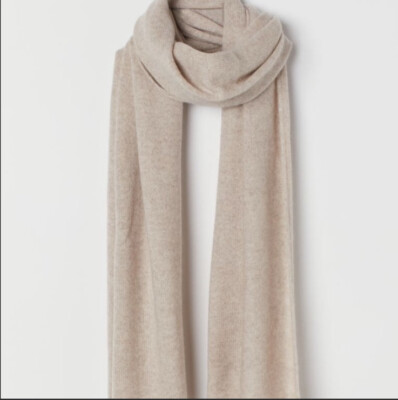 H&M Premium Selection Women 100% Cashmere Scarf 71x16