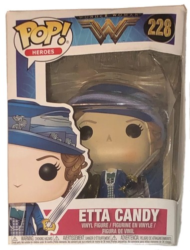 DC Wonder Woman #228 Etta Süßigkeiten mit Schwert & Schild Funko Pop! Helden NEU - Bild 2 von 7