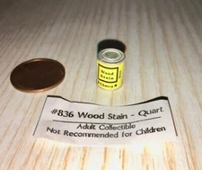 DOLLHOUSE 1:12 SCALE SIR THOMAS THUMB "WOOD STAIN" - QUART - 836