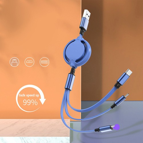 Cable de carga rápida USB 3 en 1 universal multifunción cable cargador de teléfono celular - Imagen 42 de 43