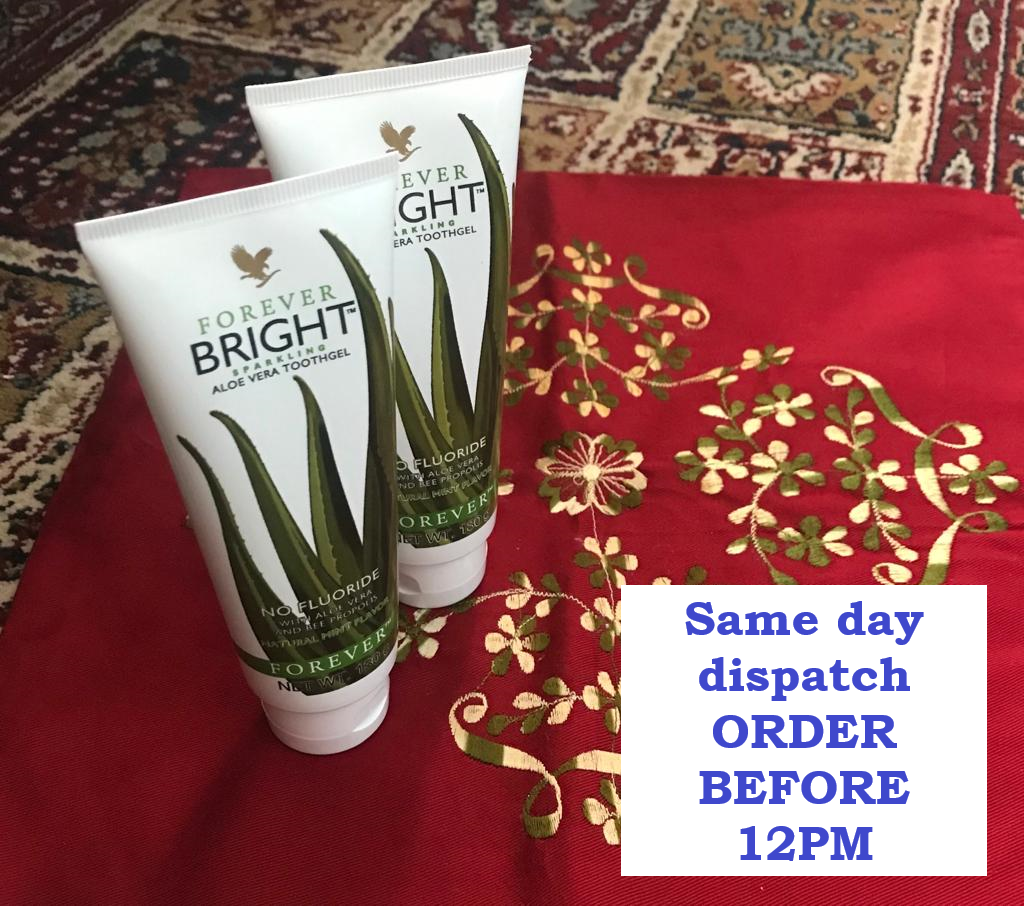 2 X FOREVER LIVING ALOE VERA BRIGHT TOOTH GEL - BRAND NEW