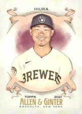 2021 Topps Allen & Ginter #60 Keston Hiura
