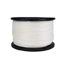 QNR 1/8 inch Knotrite Nylon Rope - 500 Foot Spool | 100% Nylon - Solid Braid ...