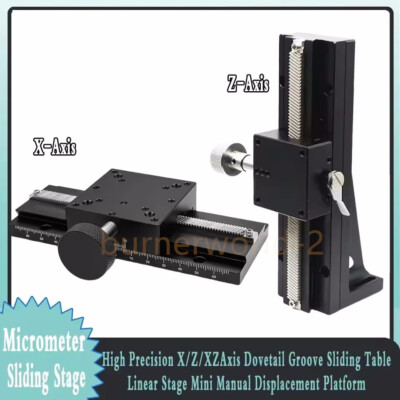 Manual Dovetail Groove Slide Table Linear Stage Platform Long Stroke X/Z/XZ Axis