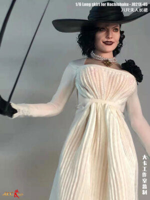Lady Dimitrescu Long Dress Suit 1/6 Fit for 12'' Hot Toys Action Figure |  eBay
