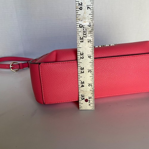 Dana Buchman Salmon Pink Gold Tone Faux Leather Cross Body Bag Purse NWT - Picture 14 of 14