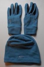 Nike Fleece Hat and Gloves Running Set Men Riftblue/Riftblue/Silver L/XL