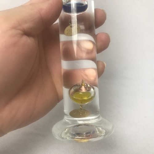 Vintage Retro Galileo Thermometer Floating Spheres multicolour Glass 28cm Tall - Picture 7 of 10