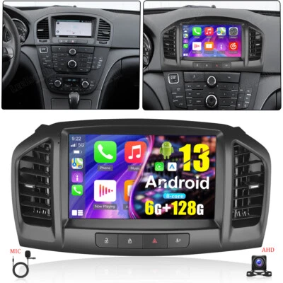 LEEKOOLUU 6G+128G Carplay Für Opel Insignia 2008-2012 Android 13 Autoradio GPS Navi Kamera