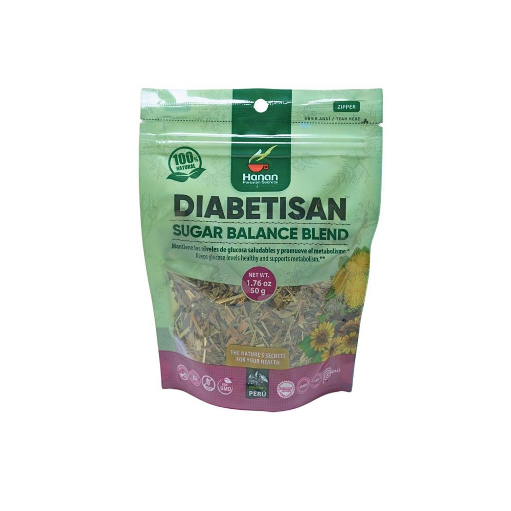Hanan Peruvian Secrets Diabetisan Herbal Tea | 100% Natural Sugar Balance Blend