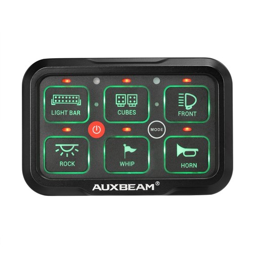 Auxbeam 6 Gang Switch Panel RGB Colorful For Truck SUV UTV ATV Marine RV 12V/24V - Picture 6 of 12