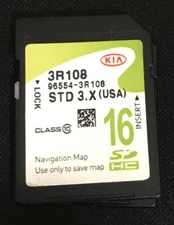 2015 2016 KIA CADENZA LIMITED/PREMIUM/SXLNAVIGATION SD CARD 96554-3R108