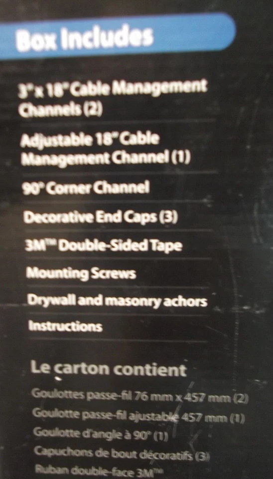 Bell'O TV Cable Concealer Trunking Wire Cord Management Hiding Wall Mount System - Изображение 4 из 4