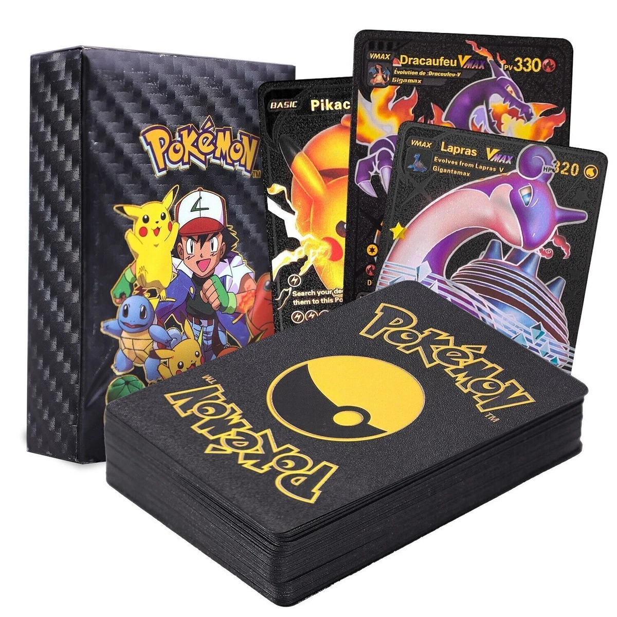 【2025年】お歳暮ギフト Vmax GX TCG CARDS 55 PACK Black Foil New GX Charizard Card ポケモンカードゲーム