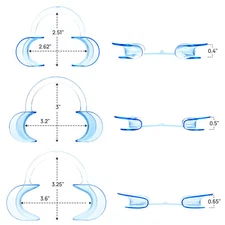 Autoclavable Dental C-Shape Cheek Retractor Teeth Whitening Mouth Opener S+M+L