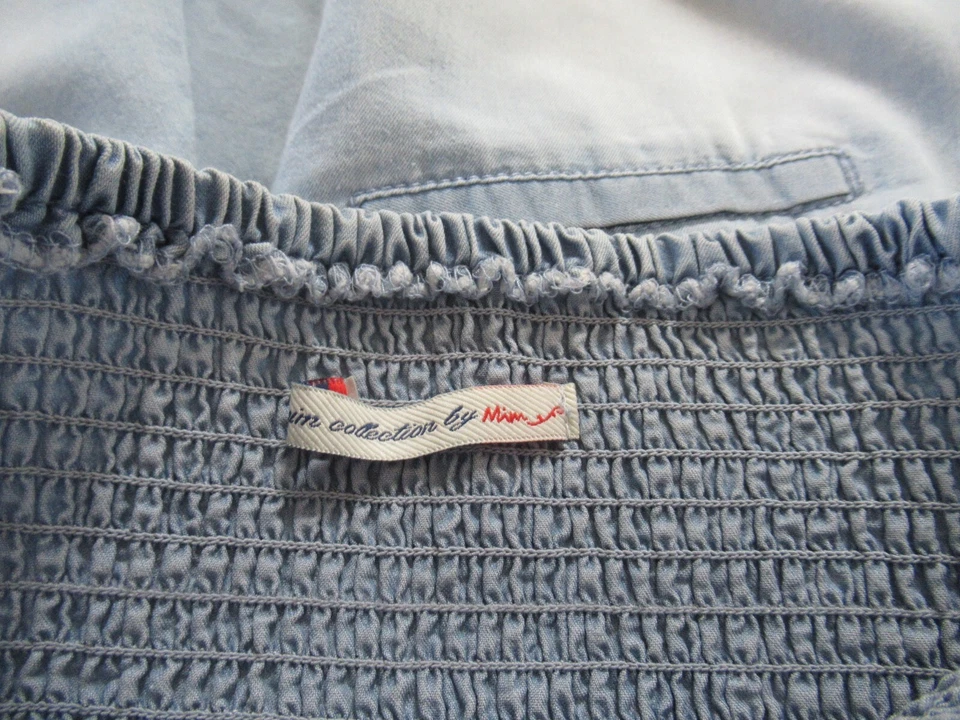 Combinaison short bleu clair délavé bustier taille 36 Mim - Photo 3/3