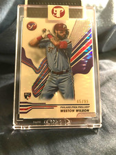 Topps 2024 Pristine Encased Weston Wilson-Phillies Rookie-Purple /99 + base card