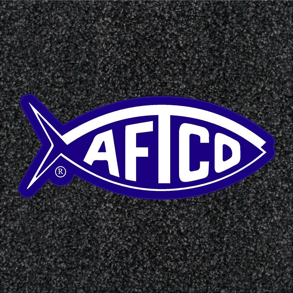 Aftco Logo Aftco Wordmark Short Sleeve Pocket Shirt Naval Tackle