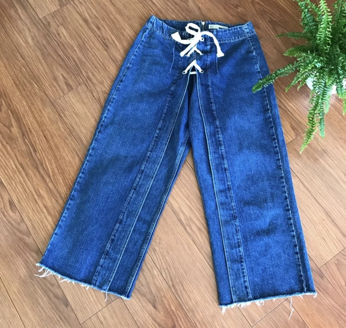 Y2K Lace Up Jeans