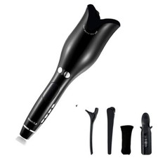 AIKO Ceramic Auto Rotating Hair Air Spin Curler Curling Iron Barrel LCD Display
