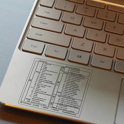 Shortcuts Sticker For Mac OS System New Shortcut Key Sticker Word Excel Decal - Picture 4 of 10