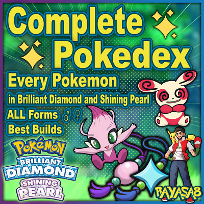 COMPLETE Pokedex Pokemon Home Brilliant Diamond Shining Pearl Sinnoh 🌟6iv  Shiny