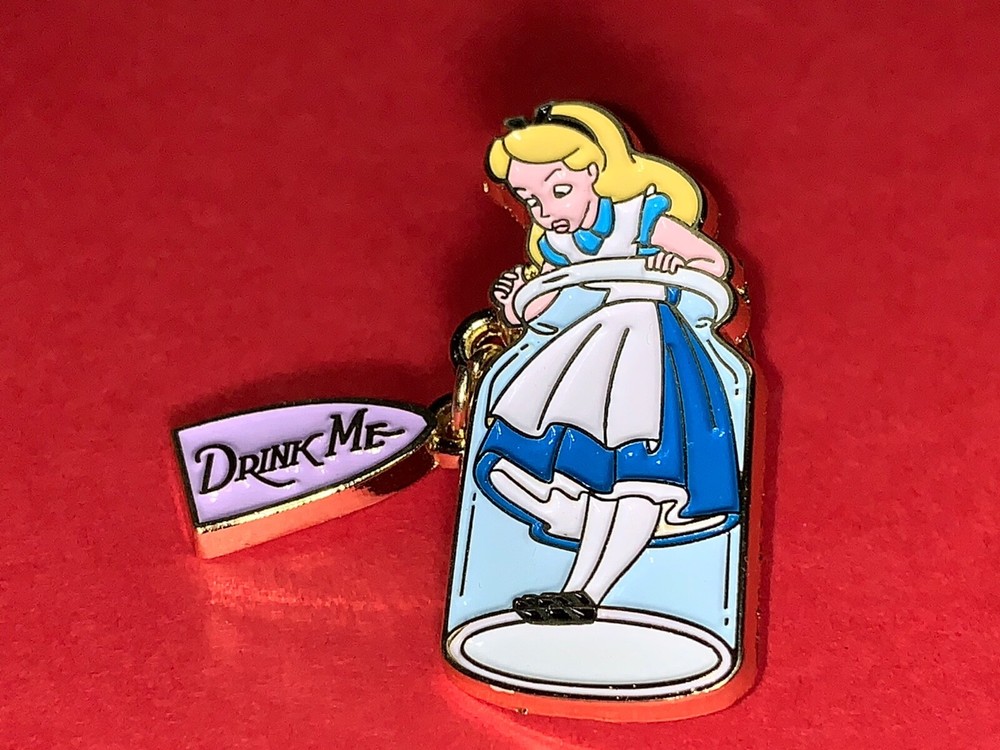 Princess Pin, Alice Enamel Pin, Drink Me Pins, Pins for fun, Jewelry Pin