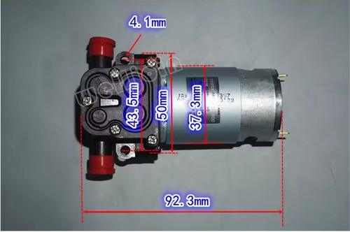555 Motor 18V Diaphragm High Pressure Water Pump 8bar Pressure 12-24V High j - Picture 3 of 4