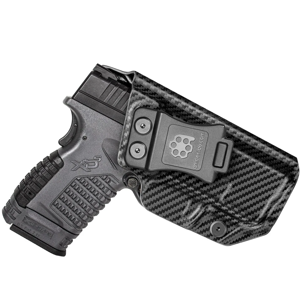 Amberide IWB KYDEX Gun Holster Fits: Springfield XD-S 3.3" 9mm/.40 S&W / .45 ACP - Image 2 of 4